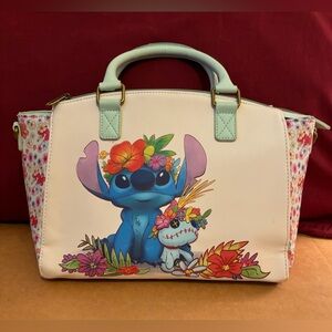 Loungefly Disney Lilo & Stitch Floral Satchel Bag